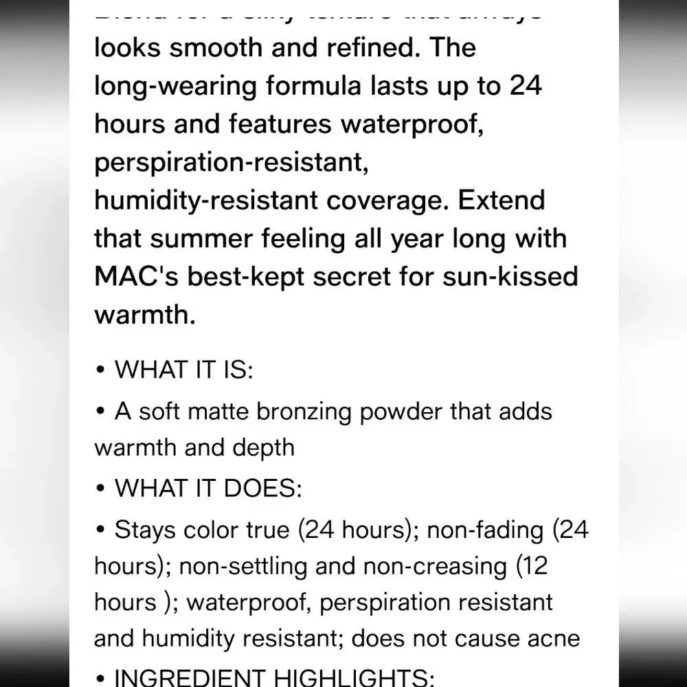 MAC Cosmetics Skinfinish SunStruck Matte Bronzer